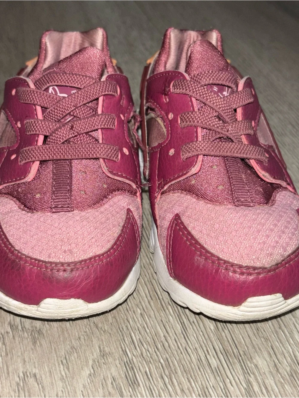 Nike Hurache Run TD Girls Shoes Wine Pink Sneakers 704952-604 sz 7